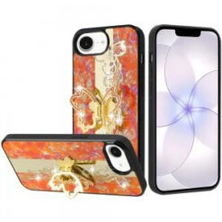 iPhone 16E (E edition) / SE4 (2025) SPLENDID Diamond Glitter Ornaments Engraving Case Cover - En