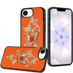 iPhone 16E (E edition) / SE4 (2025) SPLENDID Diamond Glitter Ornaments Engraving Case Cover - Ga