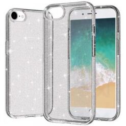 iPhone 17E / 16E / SE4 Glitter Ultra Thick 3mm Transparent Hybrid - Smoke