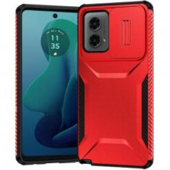 Motorola Moto G 5G 2024 Ultimate U Design Hybrid with Camera Window Covering - Red