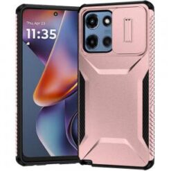 Moto G 5G 2025/2026 - G Play 2026 - Ultimate U Design Hybrid with Camera Window Covering - Rose