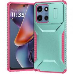 Moto G 5G 2025/2026 - G Play 2026 - Ultimate U Design Hybrid with Camera Window Covering - Teal+