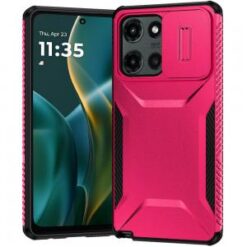 Moto G Stylus 5G 2026/2025 Ultimate U Design Hybrid with Camera Window Covering - Hot Pink