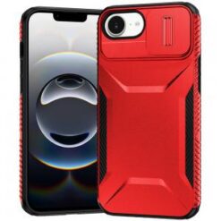 iPhone 17E / 16E / SE4 Ultimate U Design Hybrid with Camera Window Covering - Red