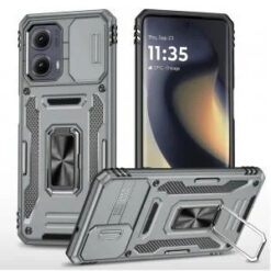 Motorola Moto Edge 5G 2024 Utter Tough Metal Ring Movable Camera Window Hybrid - Gray