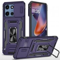 Moto G 5G 2025/2026 - G Play 2026 - Utter Tough Metal Ring Movable Camera Window Hybrid Case Cov