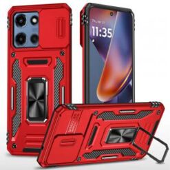 Moto G 5G 2025/2026 - G Play 2026 - Utter Tough Metal Ring Movable Camera Window Hybrid Case Cov