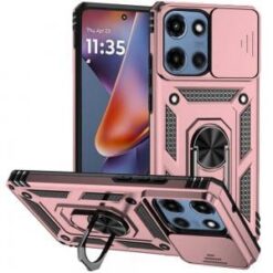Moto G 5G 2025/2026 - G Play 2026 - Well Protective Magentic Ring Stand Camera Protective Cover