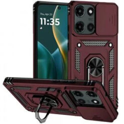 Moto G Stylus 5G 2026/2025 Well Protective Magentic Ring Stand Camera Protective Cover Case - Bu