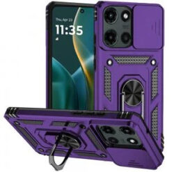 Moto G Stylus 5G 2026/2025 Well Protective Magentic Ring Stand Camera Protective Cover Case - Da