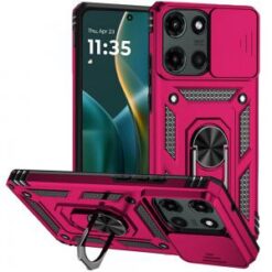 Moto G Stylus 5G 2026/2025 Well Protective Magentic Ring Stand Camera Protective Cover Case - Ho