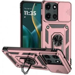 Moto G Stylus 5G 2026/2025 Well Protective Magentic Ring Stand Camera Protective Cover Case - Ro