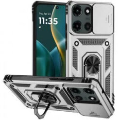 Moto G Stylus 5G 2026/2025 Well Protective Magentic Ring Stand Camera Protective Cover Case - Si