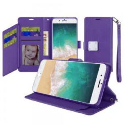 iPhone 17E / 16E / SE4 Wallet ID Card Holder - Dark Purple