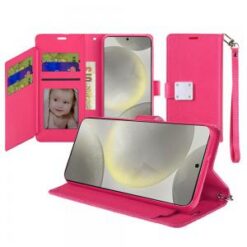 iPhone 17E / 16E / SE4 Wallet ID Card Holder - Hot Pink