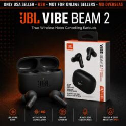JBL VIBE BEAM 2 (TWS EARBUDS) (ANC/TWS/BT / BLACK) - (BLACK)