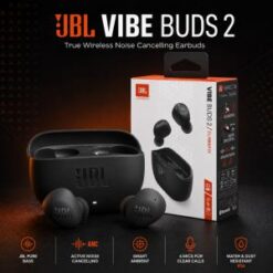 JBL VIBE BUDS 2 (TWS EARBUDS) (ANC/TWS/BT / BLACK) - (ROOM)