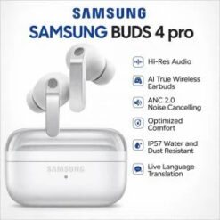 Samsung Galaxy Buds 4 Pro AI True Wireless Bluetooth Earbuds with Hi Res Audio and ANC - WHITE (ROOM